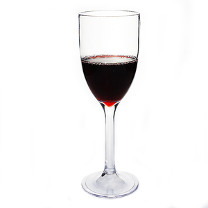 300ml BPA Free Classic Camping Pool Party Plastic Acrylic Blue Wine Glass - Product Image 6