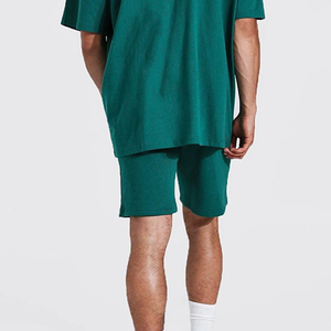 Ensemble 2 pièces 100% coton, t-shirt col rond et short, fabriqué au Pakistan, haute qualité, ensemble été homme - Product Image 2