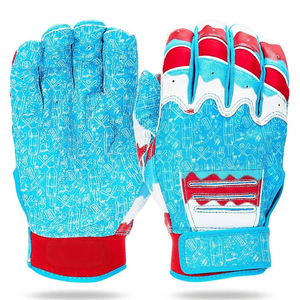 Gants de frappeurs Sports Pro Classic pour adultes, taille S, bleu et rouge, légers, couleur personnalisable - Product Image 1