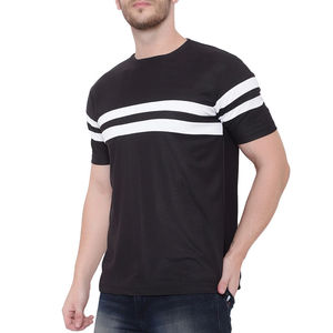 T-shirts pour hommes de style tendance, couleur unie, nouveau design, col rond, manches courtes, t-shirt décontracté pour hommes, toutes tailles - Product Image 6