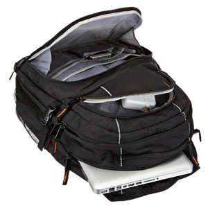 Large Capacity Black Unisex School Laptop <b>Backpack</b> Practical and with Many Compartments for Boys and Girls Polyester Lining - Product Image 5