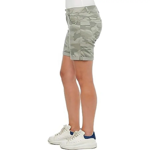 Shorts de sport taille haute pour femme avec ceinture et fourrure, en tricot respirant et écologique - Commande en gros - Product Image 2
