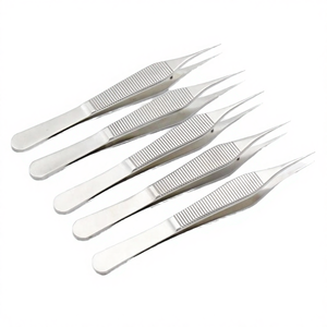 Forceps d'extraction en titane Adson HC-CL-146 pour la transplantation capillaire et les outils d'implantation, instrument chirurgical manuel certifié STML - Product Image 1