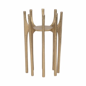 เชิงเทียนตกแต่งทองเหลืองสไตล์โบราณมีหกขาสำหรับตกแต่งบ้าน - Product Image 5