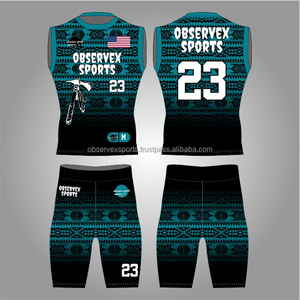 7v7 Uniform Best <b>Compression</b> Fit Fully Sublimation Custom Flag Football Uniform Quick Dry Breathable 7on7 Uniform - Product Image 1