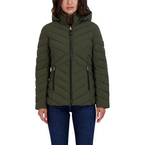 Latest Womens Lightweight Regular <b>Waterproof</b> Hooded Puffer <b>Jacket</b> Warm Breathable OEM <b>Winter</b> Coat Quick Dry Custom Made - Product Image 1