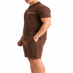 Ensemble uniforme de golf pour hommes, polo et short assortis, style classique, confortable, vêtements de golf décontractés et sportifs, tissu respirant - Product Image 3
