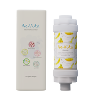 Filtre de douche vitaminé saveur banane, 14 types, matériaux non toxiques, rapport de test MSDS, Corée Bevita, élimination du chlore, parfum banane