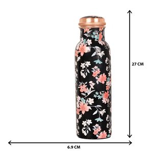 ขวดน้ำทองแดงพิมพ์ลาย 3 มิติ แบบสองชั้น ขนาด 1 ลิตร ปลอดสาร BPA เป็นมิตรกับสิ่งแวดล้อม ดีไซน์ทันสมัย พร้อมคุณประโยชน์ทางสุขภาพแบบอายุรเวท เหมาะสำหรับการส่งออก - Product Image 2