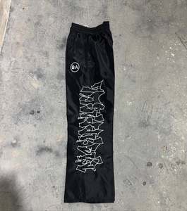 Hot Selling Custom <b>Mens</b> Screen Printing Baggy Sweatpants 100% Cotton French Terry Sun Faded Drawstring <b>Flared</b> Sweatpants for <b>Men</b> - Product Image 3