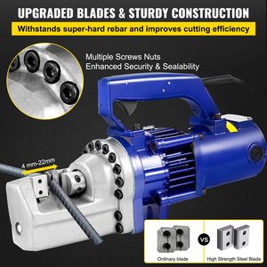 Coupe-ferraille hydraulique électrique portable 1350W, temps de coupe de 4,5 secondes pour 7/8 pouces # Machine à couper les barres d'armature de 7 à 22 mm - Product Image 5