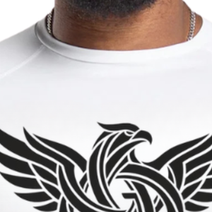 Camiseta Deportiva de Manga Corta para Hombre, Personalizable, Compresión, Corte Ajustado, Color Sólido, para Gimnasio y Uso Diario, 240g, Secado Rápido, Transpirable - Product Image 5