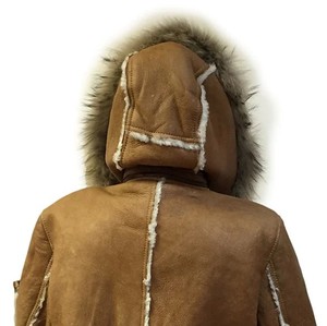 Premium Genuine Leather Shearling <b>Jacket</b> for Men Warm <b>Sheepskin</b> Fur Aviator Winter Coat Luxury Durable Biker Outerwear Style - Product Image 4