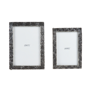 Cadre photo en métal design, couleur argent, simple face, en aluminium et verre, pour photos - Product Image 6