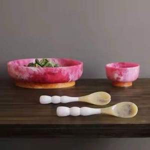 ชามผลไม้แฮนด์เมดเคลือบเรซิ่นอีพ็อกซี่คุณภาพพรีเมียมจาก Lavie Creations ลายศิลปะเฉพาะตัว สำหรับตกแต่งบ้าน - Product Image 3