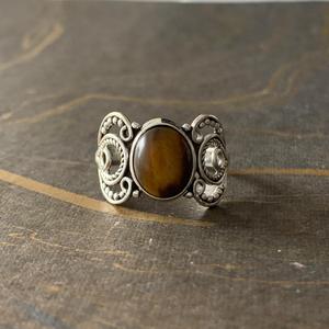 Designer <b>Tiger</b> <b>Eye</b> Fashion <b>Ring</b> 4.0 Grams - Product Image 1