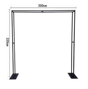 Gold Metal Wedding <b>Backdrop</b> Arch Frame Rectangular Flower <b>Stand</b> for Stage Event Ceremony Decoration Display - Product Image 3