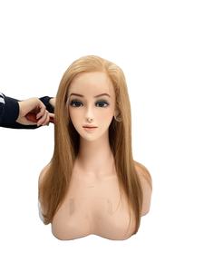 Vente en gros de perruques de cheveux humains vierges vietnamiens de luxe pour femmes base de dentelle transparente brésilienne droite à vagues profondes pour Swiss Jerry - Product Image 2