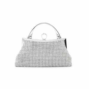 Bolso de noche plateado P24318 para bolso de mano nupcial - Product Image 3