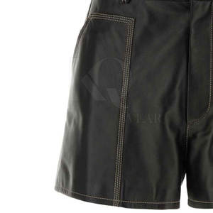 Pantalones Cortos de Cuero Clásicos para Hombre con Diseño Minimalista, Tacto Suave y Construcción Duradera - Product Image 5