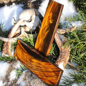 Plaque plate en corne de buffle, de bœuf ou de mouton pour poignées et montures optiques personnalisées - Product Image 1