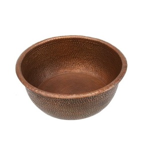 Cuenco de cobre martillado para pedicura, tamaño grande, para relajantes tratamientos de pies y tratamientos de salón. - Product Image 3