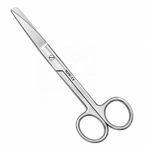 Ciseaux chirurgicaux MJW 6,3 pouces (16 cm) à pointe arrondie en acier inoxydable, certifiés CE ISO13485 pour usage clinique hospitalier - Product Image 1