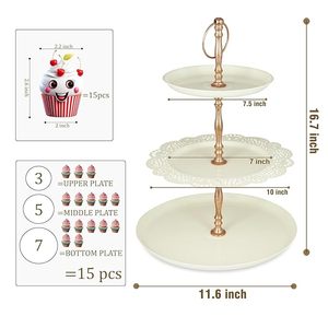 Direct Factory <b>Supply</b> Portable <b>Cake</b> Stand for Outdoor Events Parties and Birthday Celebrations Available In Bulk Quantity - Product Image 5