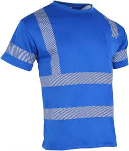 Camiseta de Trabajo de Seguridad Reflectante de Alta Visibilidad para Hombre, Hecha a Medida, Manga Corta, 100% Algodón Transpirable, Hecha en Pakistán - Product Image 1
