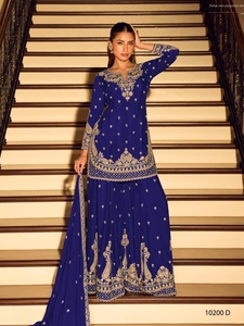 Costume de mariage de créateur haut de gamme pour femme avec broderie complexe et dupatta assorti – Achetez directement auprès du fournisseur - Product Image 4