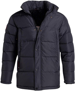 Veste d'hiver pour homme, 100% nylon, col montant, fermeture éclair sur le devant, imperméable, respirante, séchage rapide, décontractée pour l'extérieur - Product Image 4