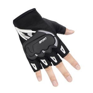 Gants de moto et de vélo tactiques mi-doigts décontractés pour hommes, antidérapants, en polyester, pour l'été - Product Image 1