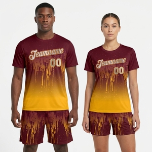 ชุดฟุตบอลคุณภาพสูง เสื้อฟุตบอล 100% โพลีเอสเตอร์ ผลิตแบบซับลิเมชั่น ขายส่งจากโรงงาน ชุดกีฬาฟุตบอล เสื้อฟุตบอล - Product Image 2