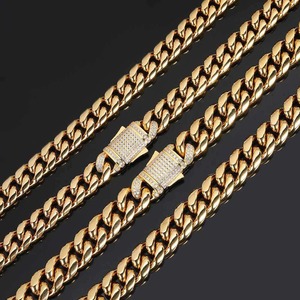 Wholesale Supply Luxury Moissanite Diamond Cuban <b>Chain</b> Necklace for Men Hip Hop <b>Iced</b> <b>Out</b> Jewelry Available for Sale - Product Image 3