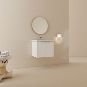 Mobile Bagno da 24 Pollici con Lavabo e Chiusura Ammortizzata, Ideale per Bagni Piccoli, con Funzione di Apertura e Chiusura Morbida - Product Image 1