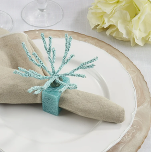 แหวนรัดผ้าเช็ดปากเรซิ่นรักษ์โลกสำหรับงานเลี้ยงอาหารค่ำ งานแต่งงาน แหวนรัดผ้าเช็ดปากสีชมพู ดีไซน์ลูกปัดเคลือบอีพ็อกซี่ แหวนรัดผ้าเช็ดปากเรซิ่นทันสมัย - Product Image 5