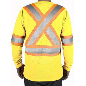 Bulk <b>Long</b> <b>Sleeve</b> High Visibility Workwear Durable Material Reflective Detail Comfortable Fit For Operations Safety Shirt - Product Image 6