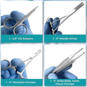 Kit de disección - 37 piezas, instrumentos de acero inoxidable de alta calidad para estudiantes de biología, botánica, veterinaria y medicina, de Dentavex - Product Image 3