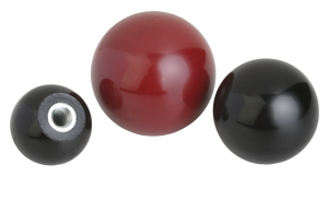 K0159 Black Ball Cabinet Knob Internal Thread Furniture Handle Metal <b>Insert</b> Round Pull for <b>Wardrobe</b> Drawer - Product Image 5
