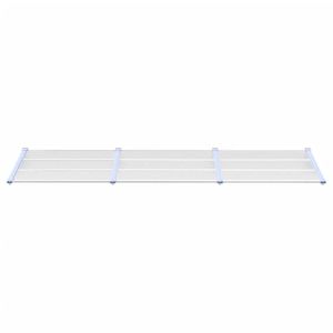 Grand auvent de porte en polycarbonate gris durable – Produit pour garages, auvents et abris de voiture - Product Image 3