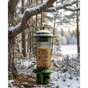 Mangeoire suspendue pour oiseaux sauvages avec filet métallique - Product Image 3