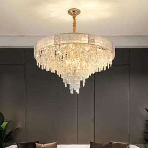 Lustre LED en cristal de luxe, best-seller, pour chambre et salon, avec fonction dimmable, disponible à la vente - Product Image 1