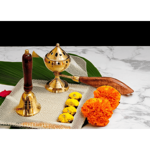 Quemador de Incienso de Latón, Religioso, Tradicional, Ecológico, Decorativo, para un Estilo de Vida Tranquilo en el Hogar, para Meditación y Oración - Product Image 1