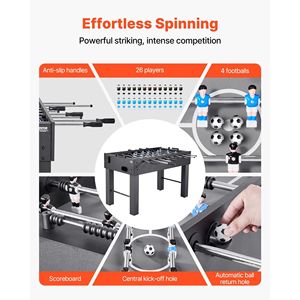 Tavolo da Calcio Balilla Standard da 55 Pollici per Interni, Tavolo da Calcio Resistente per Sala Giochi Domestica e Familiare - Product Image 3