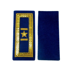 Épaulettes de luxe brodées avec logo personnalisé, badge en tissu de haute qualité, accessoire personnalisé avec épingle de sûreté - Disponible à la vente - Product Image 1