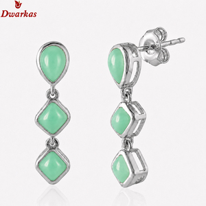 Pendientes clásicos en forma de lágrima de plata de ley 925 con piedra de sangre, pendientes de alta calidad con gemas para aniversario de boda. - Product Image 4
