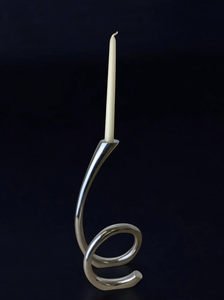 Modern Abstract Metal Spiral Handmade Single <b>Taper</b> <b>Candle</b> <b>Holder</b> & Stand Christmas Home Decor - Product Image 2