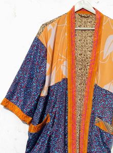 Vintage Rasgulla Soie Sari kimono Sari Kimono Lot Indien Sari Kimono - Product Image 4