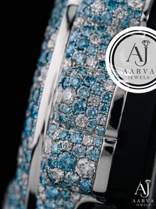 Reloj Mecánico de Alta Calidad con Incrustaciones de Diamantes Azules y Blancos, Esfera Cuadrada, Estilo Joyería, para Regalo - Product Image 2