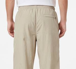 Men Oversize Wind Breaker Sweat <b>Pant</b> Mid Drawstring Waist Side Pocket Wide Leg <b>Pant</b> Waterproof <b>Spandex</b>/Polyester High Street - Product Image 5